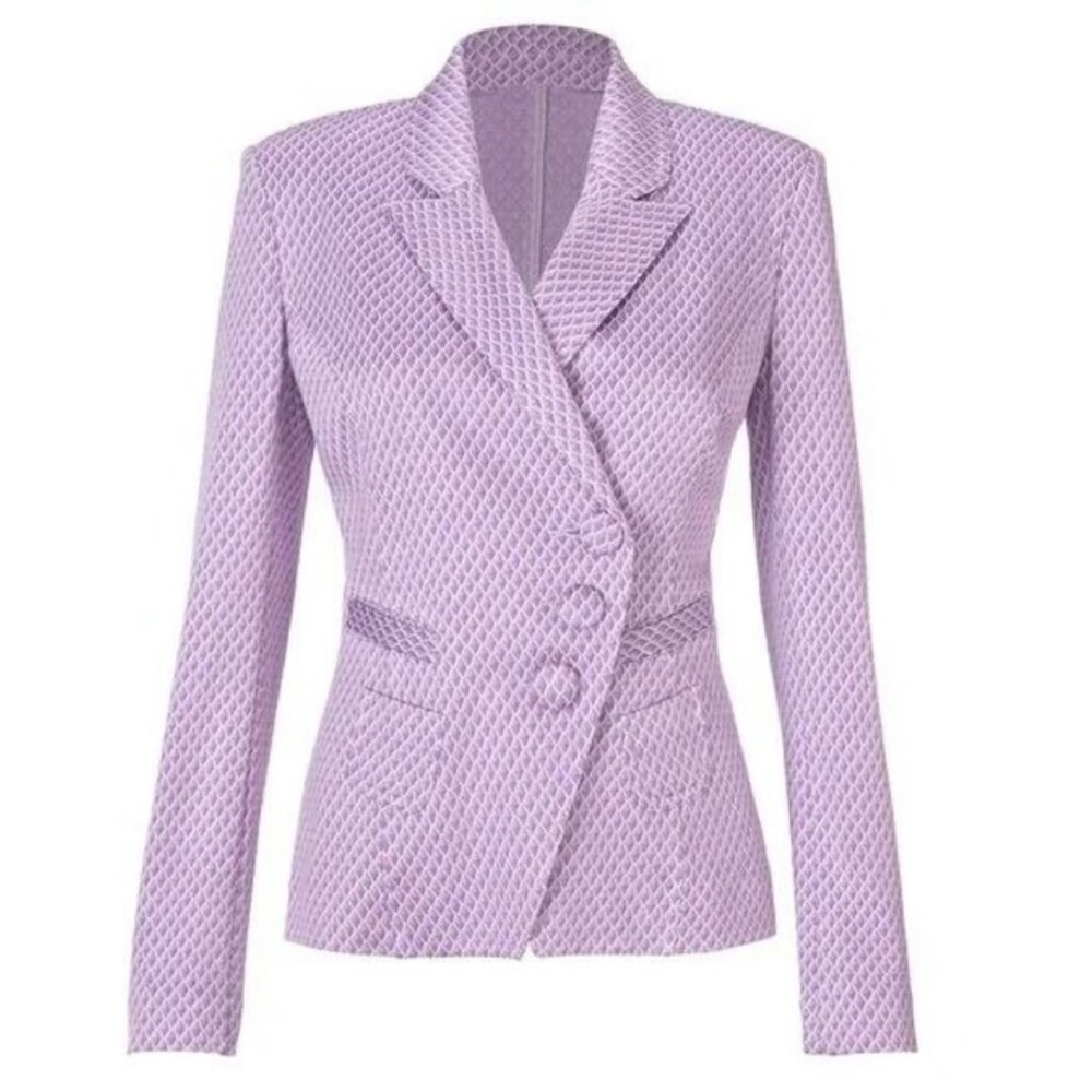 CAbi Lavender Textured Blazer